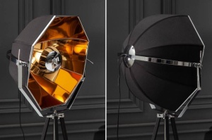 LAMPADAR DEOSEBIT 160CM, STUDIO, COD 40779, NEGRU/AURIU, DESIGN MODERN - Img 3