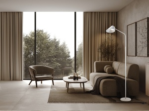 LAMPADAR ESINO, CU TELECOMANDA, 158 CM, ALB MAT, DIN METAL SI ALUMINIU, STIL MODERN