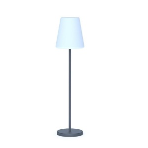 LAMPADAR NEW LOLA SLIM, 120 SOLAR & BATTERY, GRI ANTRACIT, CONFECTIONAT DIN METAL SI POLIETILENA