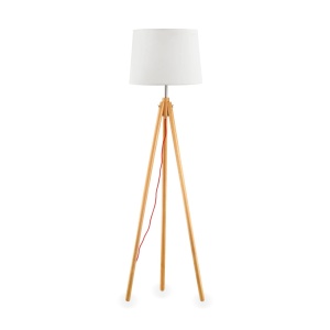 LAMPADAR YORK PT1, ALB/NATURAL, DIN LEMN, STIL CLASIC