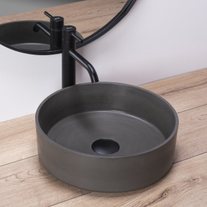 LAVOAR REA ARENA, MONTAJ PE BLAT, GRI MAT, 36CM, DIN CERAMICA, CALITATE SUPERIOARA, REA - Img 7