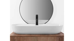 LAVOAR REA AURA, ALB, 81 CM, DIN CERAMICA, CALITATE SUPERIOARA - Img 3