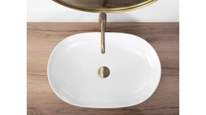 LAVOAR REA CLEO, 60,5 CM, ALB MAT, DIN CERAMICA, CALITATE SUPERIOARA - Img 4