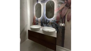 LAVOAR REA QUEEN, ALB, 55 CM, DIN CERAMICA, CALITATE SUPERIOARA - Img 3