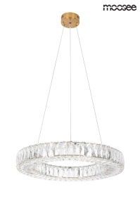 LUSTRA ALLISIA 60 GOLD, CONFECTIONATA DIN METAL SI STICLA, STIL MODERN