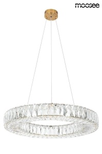 LUSTRA ALLISIA 80 GOLD, CONFECTIONATA DIN STICLA SI METAL, STIL MODERN