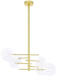 LUSTRA ASTRO, AURIE, DIN ALUMINIU SI STICLA, STIL MODERN, B2