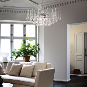 LUSTRA AUDI-77 SP6, CROM, DIN CRISTAL, STIL MODERN - Img 2