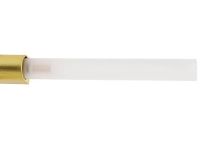LUSTRA CANDELABR 14, DIN ALUMINIU SI STICLA, AURIE, STIL MODERN, B2 - Img 3