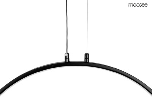 LUSTRA CIRCULO 60 NEAGRA, CONFECTIONATA DIN METAL SI ALUMINIU, STIL MODERN - Img 3