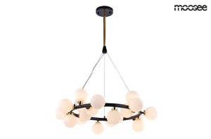 LUSTRA COSMO S, AURIU/NEGRU, DIN METAL SI STICLA, STIL MODERN, B2