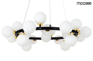LUSTRA COSMO S, AURIU/NEGRU, DIN METAL SI STICLA, STIL MODERN, B2 - Img 2