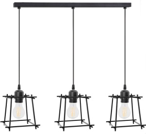 LUSTRA CU 3 BECURI APP220-3CP, 50x108 cm, NEGRU, DIN METAL, STIL MODERN, TU