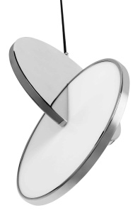 LUSTRA CU LED-URI DISCO, CROM, DIN OTEL LUSTRUIT, STIL MODERN - Img 3