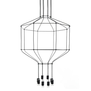 LUSTRA FLUSSO 8,NEAGRA, CONFECTIONATA DIN METAL, STIL MODERN