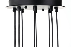 LUSTRA FLUSSO 8,NEAGRA, CONFECTIONATA DIN METAL, STIL MODERN - Img 3
