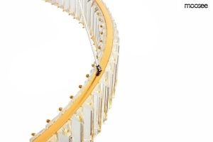 LUSTRA LIBERTY 100 GOLD, CONFECTIONATA DIN METAL SI STICLA, STIL MODERN - Img 4