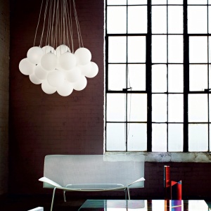 LUSTRA MAPA PLUS SP22, ALB, DIN STICLA, STIL MODERN - Img 2