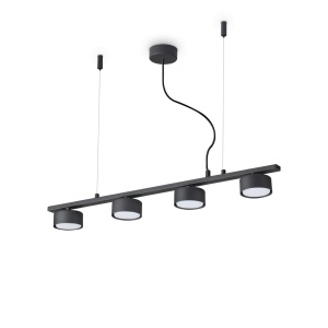 LUSTRA MINOR SP4 LINEAR, NEGRU, DIN METAL, STIL MODERN