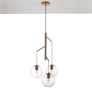 LUSTRA MODERNA, ALYCIA E, COD 4936, STIL MODERN, REALIZAT DIN METAL SI STICLA - Img 3