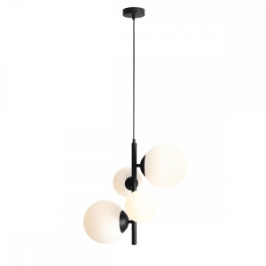 LUSTRA MODERNA, BALIA COD 1039L1, DIN METAL SI GLOBURI STICLA, ALDEX - Img 2