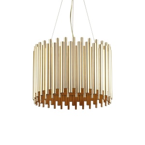 LUSTRA PAN SP5, AURIU, DIN METAL, STIL MODERN