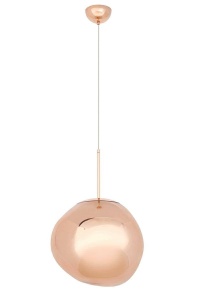 LUSTRA PENDUL FUSION 30, CUPRU, DIN METAL SI ACRIL, STIL MODERN - Img 2