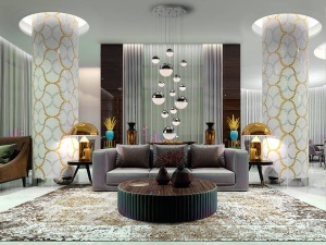 LUSTRA/PLAFONIERA SPHERE, CU TELECOMANDA, 130/500 CM, CROM/TRANSPARENT, DIN METAL SI METACRILAT, STIL MODERN