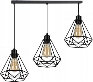 LUSTRA RENO 180986B, 28x20 cm, NEGRU, DIN OTEL DE INALTA CALITATE, STIL MODERN, TU