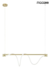 LUSTRA SERPIENTE 120 GOLD, CONFECTIONATA DIN METAL SI TEXTIL, STIL MODERN - Img 2