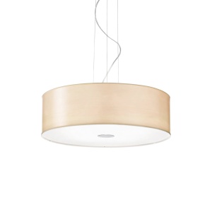 LUSTRA WOODY SP5, NATURAL, DIN METAL, STIL MODERN