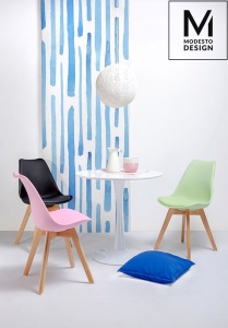 MASA ALBA CONFECTIONATA DIN MDF SI METAL, TULIP FI 80 STIL MODERN - Img 4