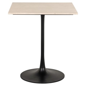 MASA BISTRO TAVOLO, BEJ, 70 CM, 8856, CONFECTIONATA DIN METAL SI MARMURA, STIL MODERN - Img 2