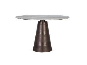 MASA DINING 120CM, MARMURA/MARO, BLAT DIN MARMURA SI SUPORT DIN METAL, DESIGN EXTRAVAGANT