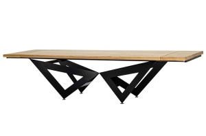MASA DINING AXEL, EXTENSIBILA, 260/340, STEJAR/NEGRU, STIL MODERN B2 - Img 3