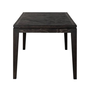 MASA DINING BLACKBONE, 200 CM, NEGRU RUSTIC, DIN LEMN DE STEJAR, RICHMOND INTERIORS - Img 4