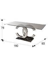 MASA DINING CALIMA 820426 / 2059P DESIGN MODERN - SCHULLER - Img 2