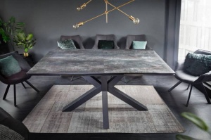 MASA DINING EXTENSIBILA 180/225CM , ETERNITY II, DIN METAL SI STICLA SI CERAMICA, ARTIM GROUP SELECTION