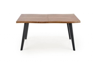MASA DINING EXTENSIBILA DICKSON, STEJAR NATURAL/NEGRU, 120/180 CM, BLAT DIN MDF SI PICIOARE DIN METAL, STIL MODERN - Img 7