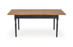 MASA DINING EXTENSIBILA ROCOCO, STEJAR INCHIS/NEGRU, 140/220 CM, BLAT DIN MDF SI PICIOARE DIN LEMN MASIV, STIL CLASIC, HALMAR - Img 6