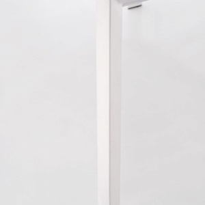 MASA DINING EXTENSIBILA STANFORD XL, ALBA, 130/250 CM, BLAT DIN MDF LACUIT SI PICIOARE DIN METAL, STIL MODERN - Img 7