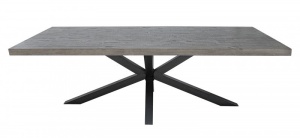 MASA DINING, GALAXY, 240CM, DIN LEMN MASIV PIN, COD 40660, STIL INDUSTRIAL