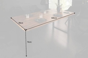 MASA DINING, IRON 180CM, DIN LEMN DE MANGO SI METAL, ARTIM GROUP SELECTION - Img 7