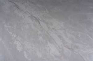 MASA DINING IVY, 140 CM, EFECT DE MARMURA GRI/NEGRU MAT, BLAT DIN CERAMICA SI PICIOARE DIN METAL, STIL MODERN - Img 4