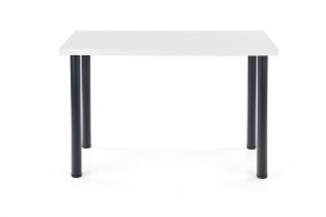 MASA DINING MODEX 2, ALB/NEGRU, 120 CM, BLAT DIN PAL SI PICIOARE DIN METAL , STIL MODERN - Img 3