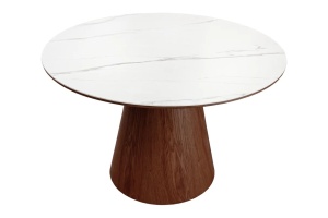 MASA DINING ROTUNDA, UNIQUE, 120CM, LEMN FURNIRUIT SI CERAMICA, ARTIM GROUP SELECTION - Img 10