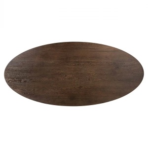 MASA DINING WATSON 235cm, REALIZATA DIN METAL SI LEMN DE STEJAR, CULOARE MARO/NEGRU, STIL MODERN, RICHMOND - Img 4