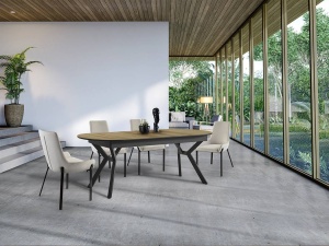 MASA EXTENSIBILA 206/285CM, ANTEA, DIN METAL SI BLAT DIN MDF, ARTIM GROUP SELECTION, DE LUX