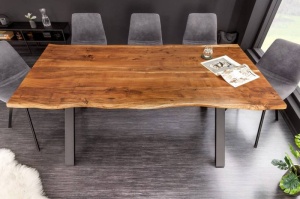 MASA LIVING, MAMMUT 180CM, LEMN MASIV LACUIT/ METAL, ARTIM GROUP SELECTION