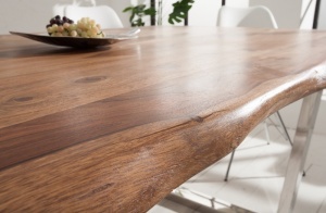 MASA MAMMUT 180CM, COD 38911, LEMN MASIV, DESIGN VINTAGE INDUSTRIAL - Img 3